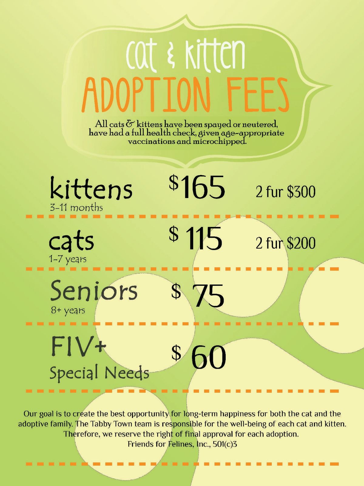 adoptions fees